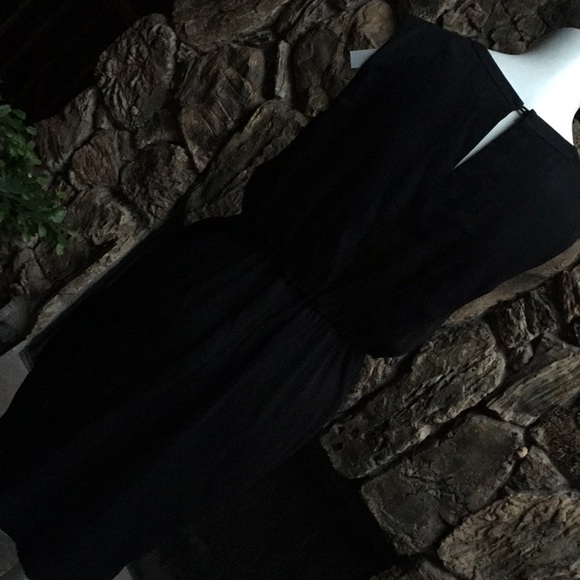 Dylan Gray black chiffon cocktail dress 6 4 - Picture 4 of 7